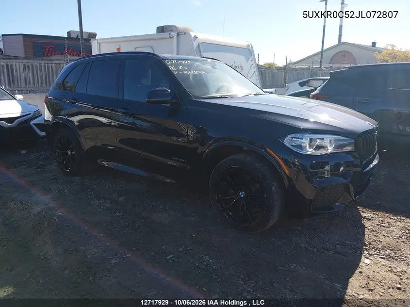 BMW X5 2018, VIN 5UXKR0C52JL072807