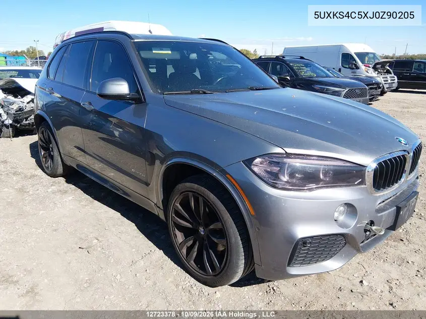 BMW X5 2018, VIN 5UXKS4C5XJ0Z90205