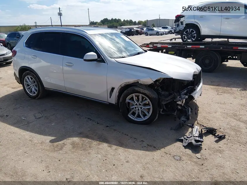 BMW X5 2019, VIN 5UXCR6C51KLL40934