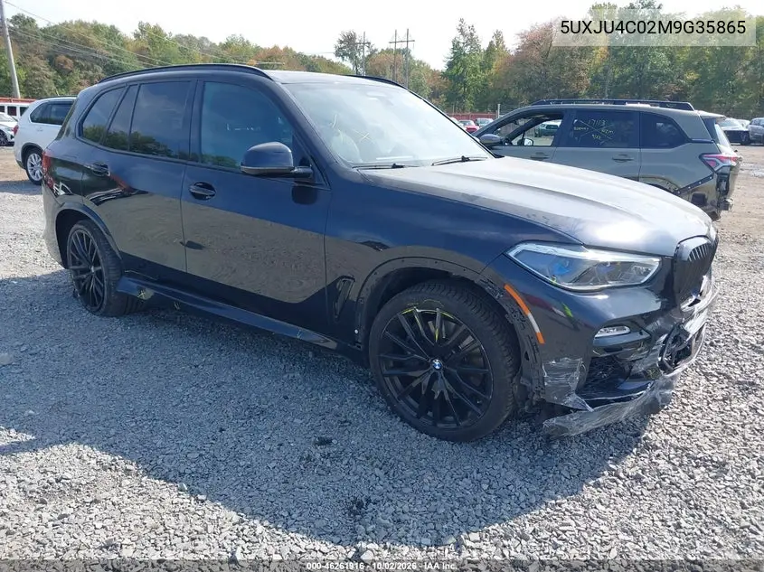 BMW X5 2021, VIN 5UXJU4C02M9G35865