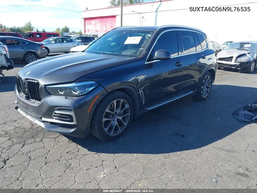 2022 BMW X5 VIN 5UXTA6C06N9L76535 — фото 2