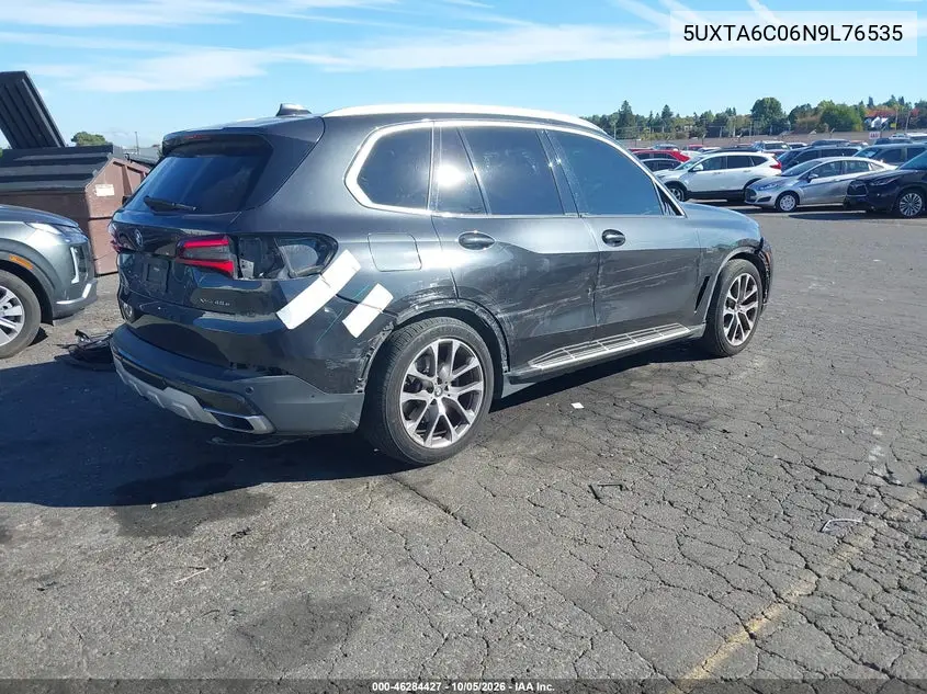 2022 BMW X5 VIN 5UXTA6C06N9L76535 — фото 4