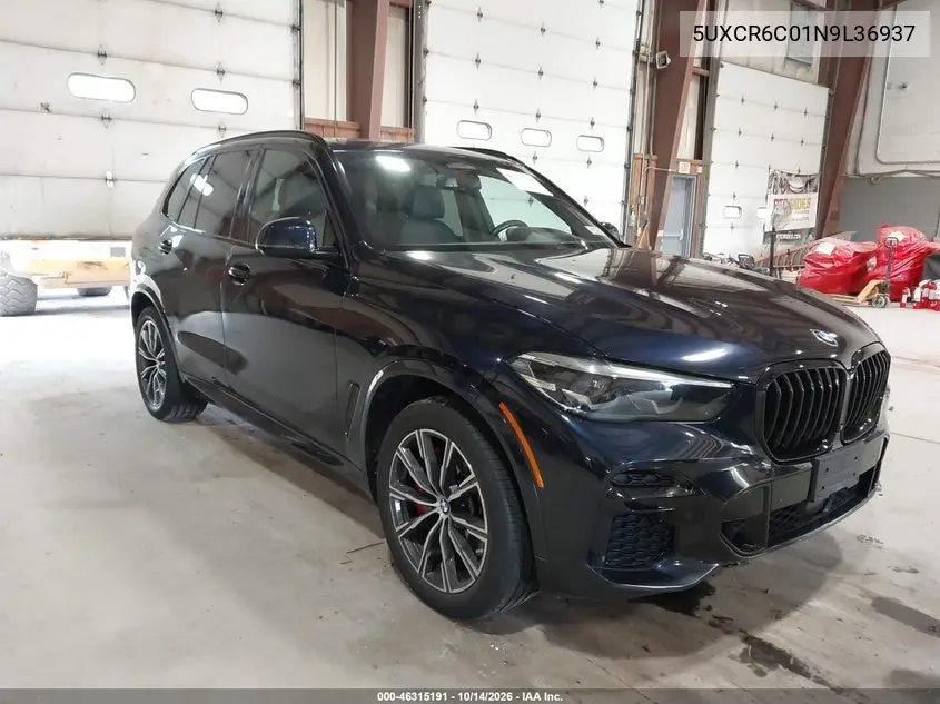 BMW X5 2022, VIN 5UXCR6C01N9L36937