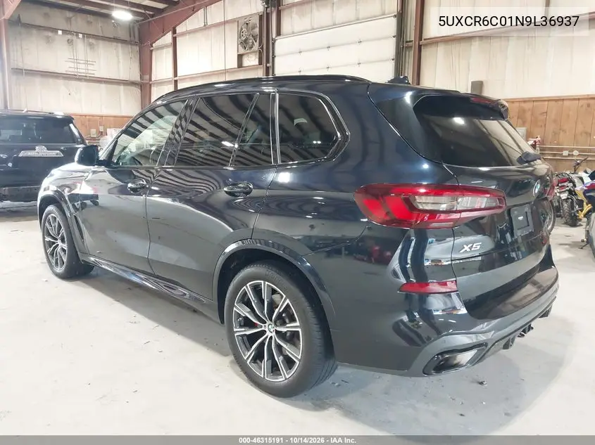 2022 BMW X5 VIN 5UXCR6C01N9L36937 — фото 3