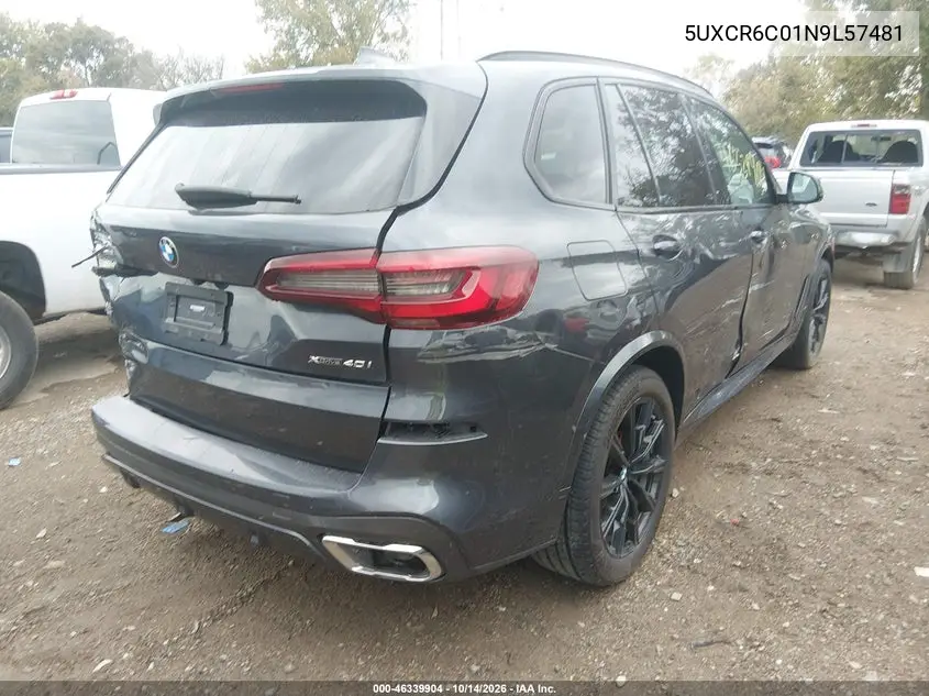 2022 BMW X5 VIN 5UXCR6C01N9L57481 — фото 4