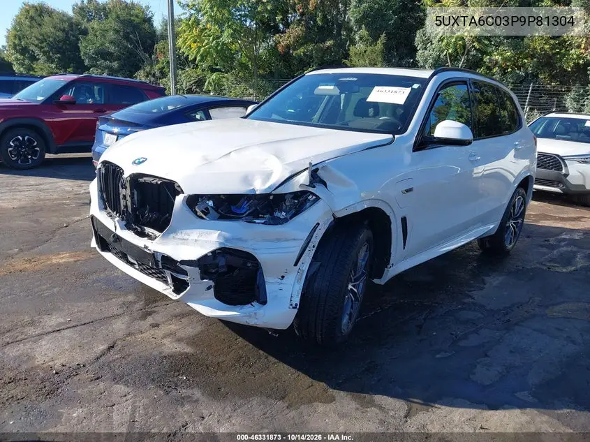 2023 BMW X5 VIN 5UXTA6C03P9P81304 — фото 2