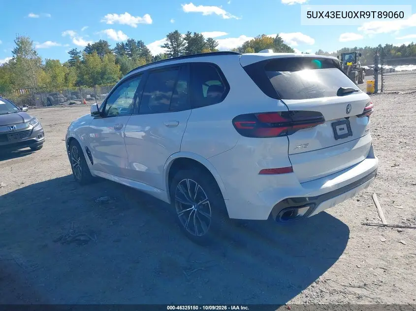 2024 BMW X5 VIN 5UX43EU0XR9T89060 — фото 3