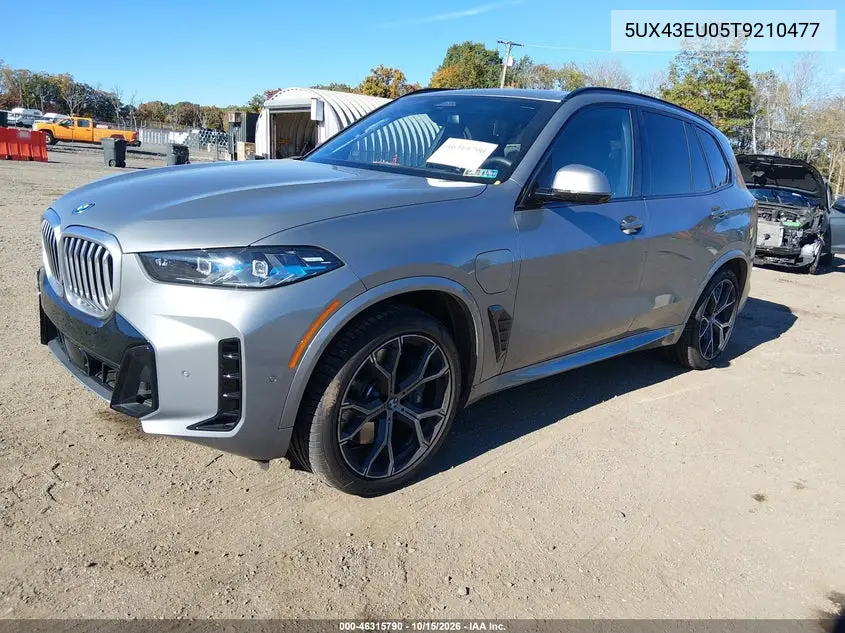 2026 BMW X5 VIN 5UX43EU05T9210477 — фото 2
