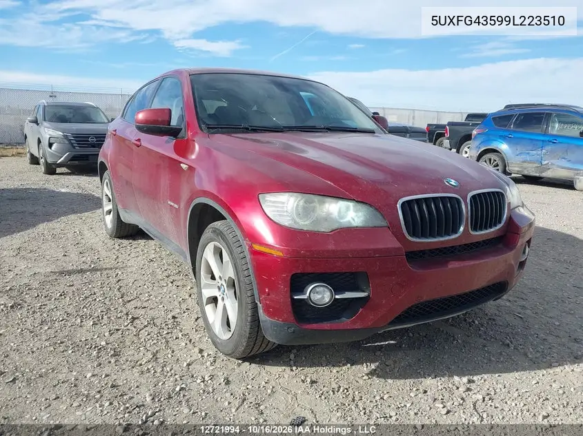 BMW X6 2009, VIN 5UXFG43599L223510