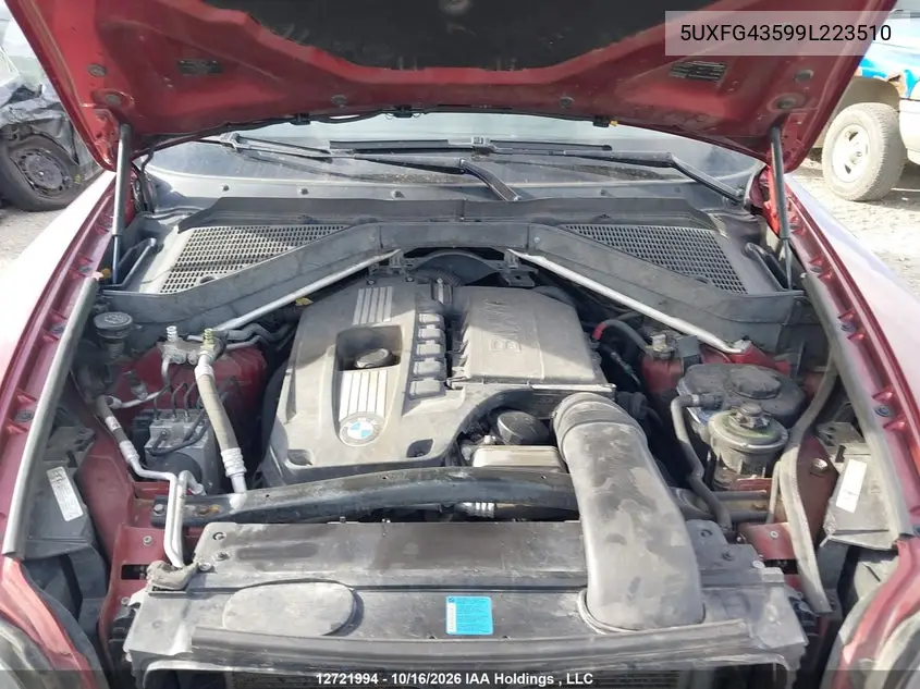 2009 BMW X6 VIN 5UXFG43599L223510 — фото 10