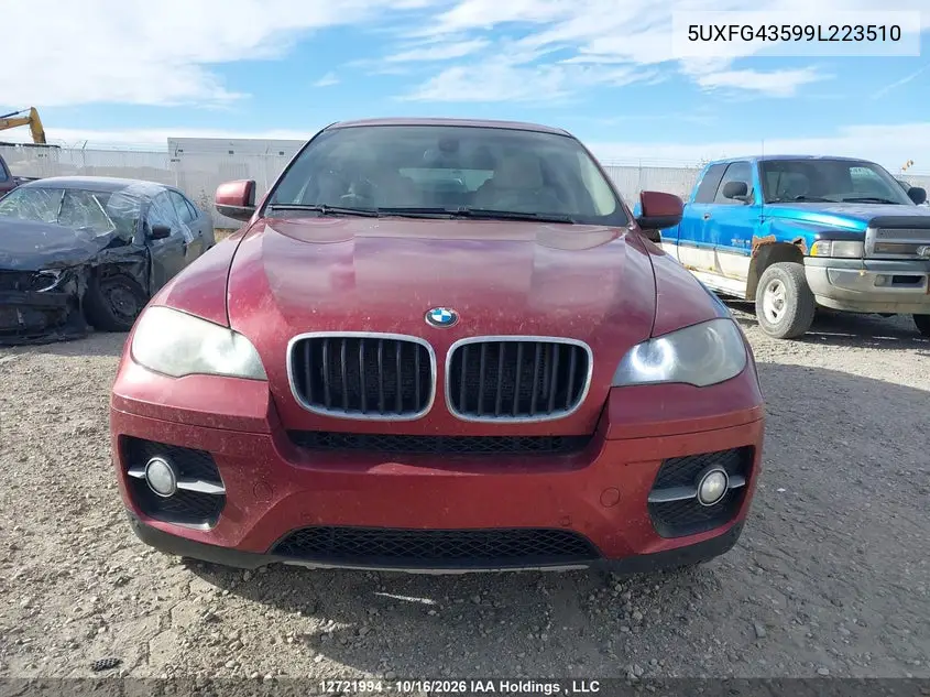 2009 BMW X6 VIN 5UXFG43599L223510 — фото 11