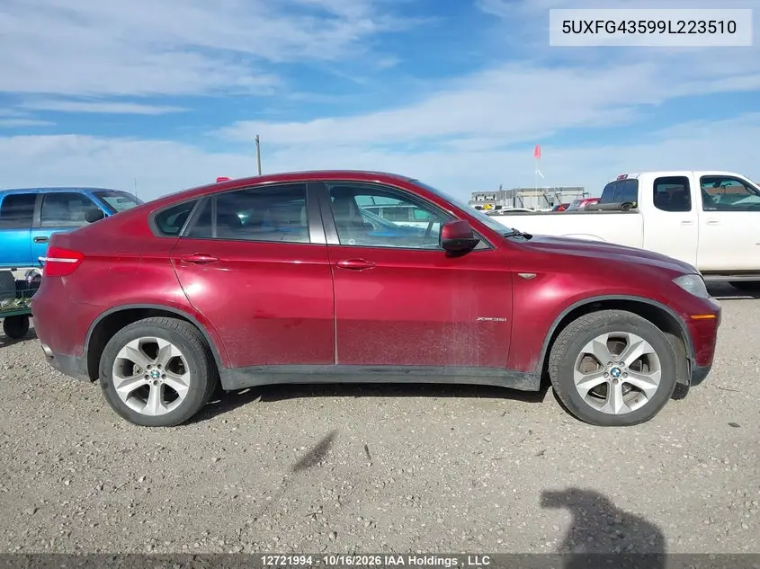 2009 BMW X6 VIN 5UXFG43599L223510 — фото 12