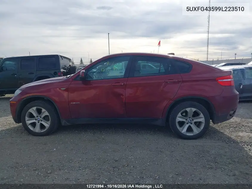 2009 BMW X6 VIN 5UXFG43599L223510 — фото 13