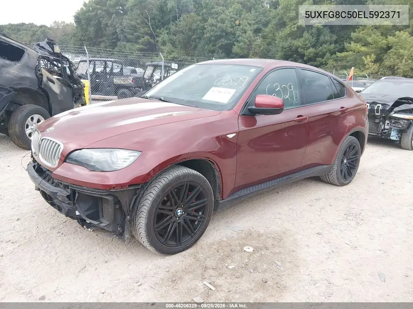 2014 BMW X6 VIN 5UXFG8C50EL592371 — фото 2