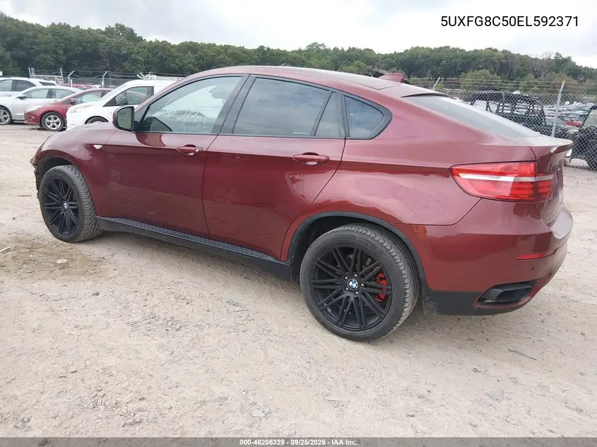 2014 BMW X6 VIN 5UXFG8C50EL592371 — фото 3