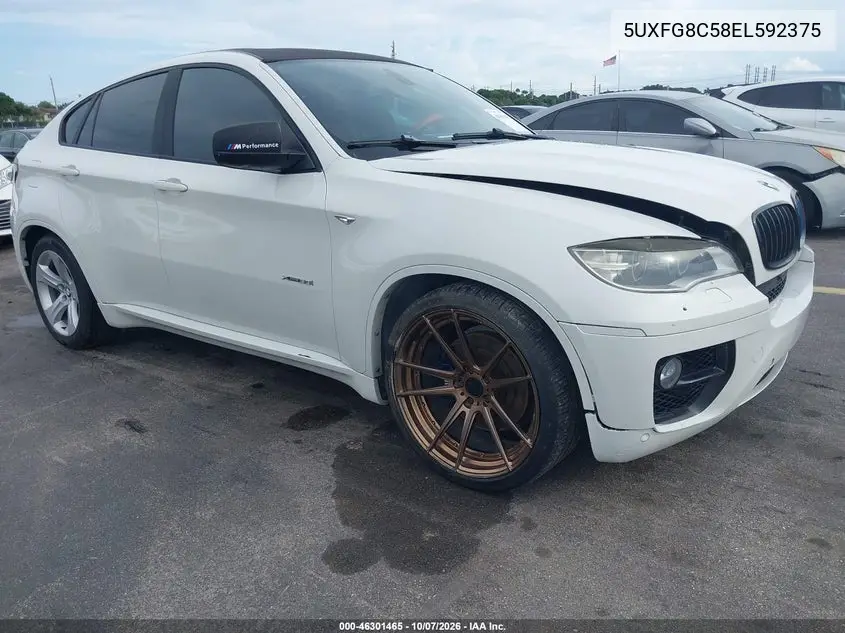 BMW X6 2014, VIN 5UXFG8C58EL592375