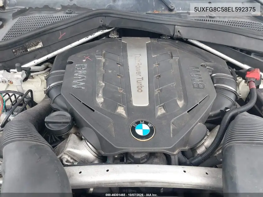 2014 BMW X6 VIN 5UXFG8C58EL592375 — фото 10