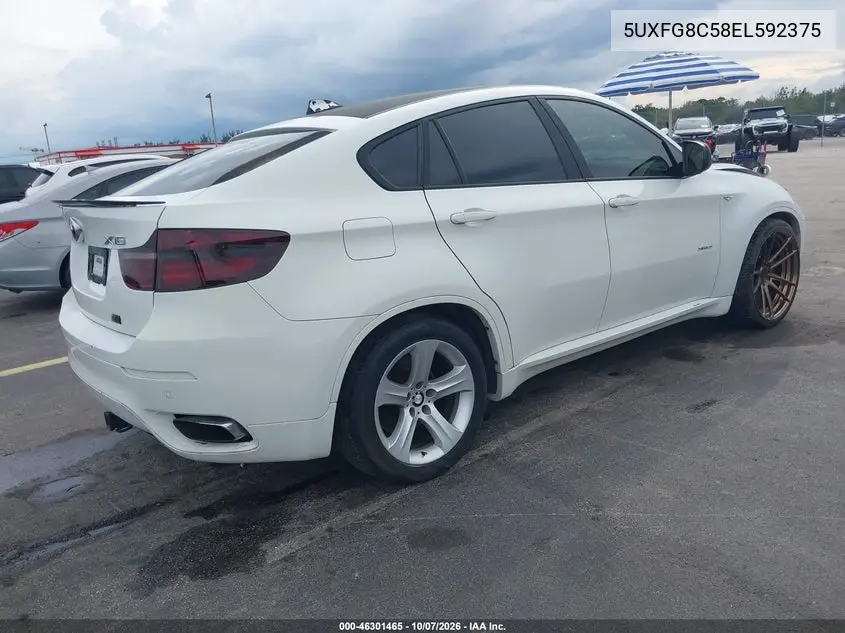 2014 BMW X6 VIN 5UXFG8C58EL592375 — фото 4