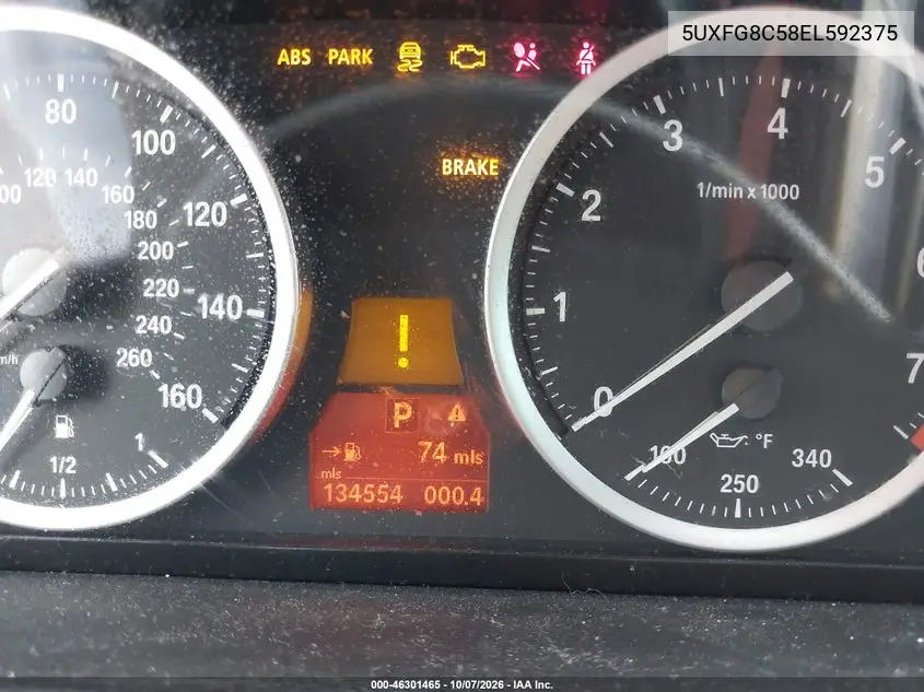 2014 BMW X6 VIN 5UXFG8C58EL592375 — фото 7