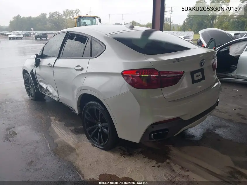 2016 BMW X6 VIN 5UXKU2C53G0N79137 — фото 3