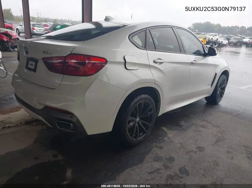 2016 BMW X6 VIN 5UXKU2C53G0N79137 — фото 4