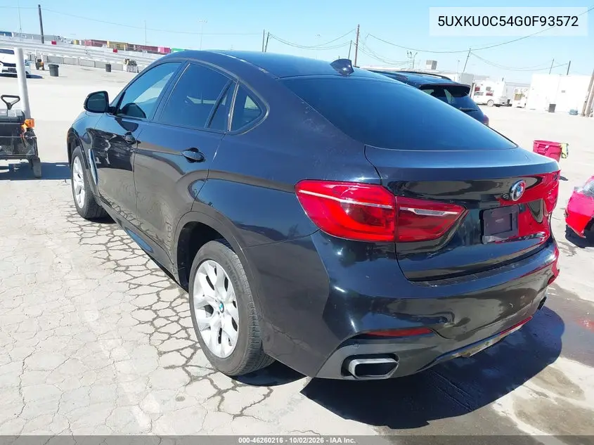 2016 BMW X6 VIN 5UXKU0C54G0F93572 — фото 3