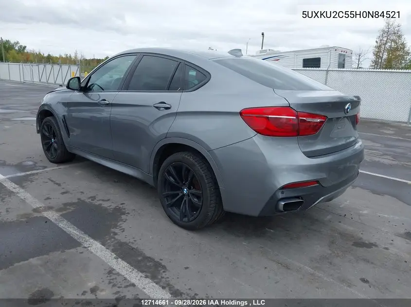 2017 BMW X6 VIN 5UXKU2C55H0N84521 — фото 3
