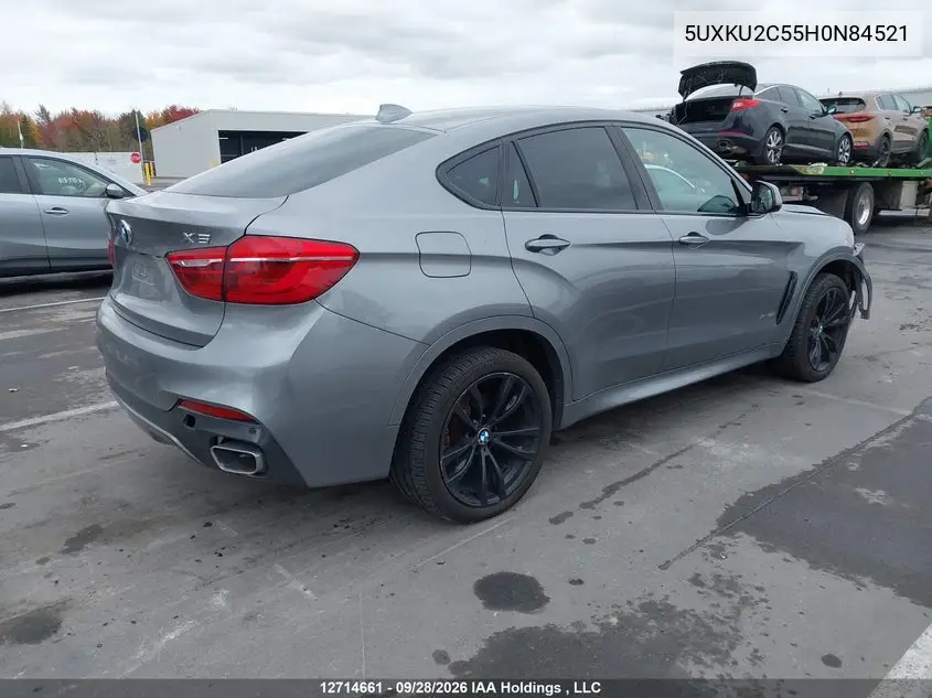 2017 BMW X6 VIN 5UXKU2C55H0N84521 — фото 4