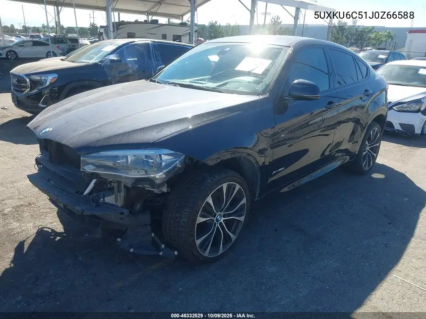 2018 BMW X6 VIN 5UXKU6C51J0Z66588 — фото 2