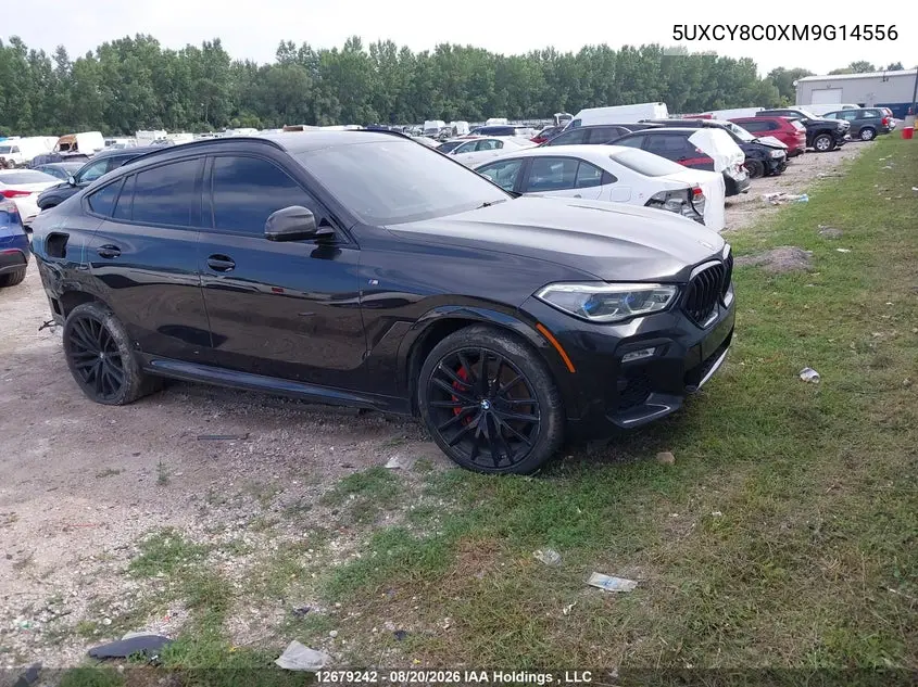 BMW X6 2021, VIN 5UXCY8C0XM9G14556