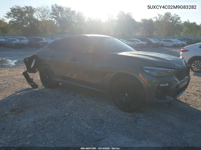 BMW X6 2021, VIN 5UXCY4C02M9G83282