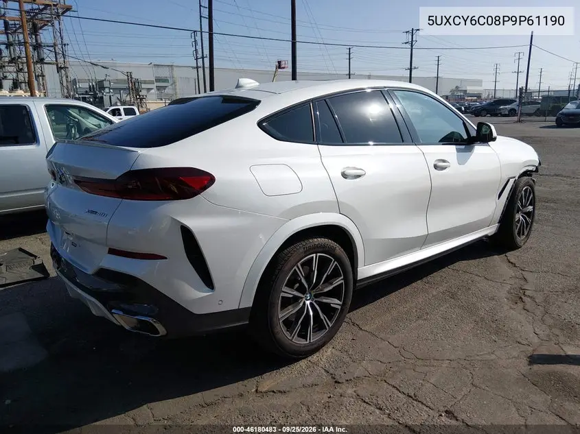 2023 BMW X6 VIN 5UXCY6C08P9P61190 — фото 4