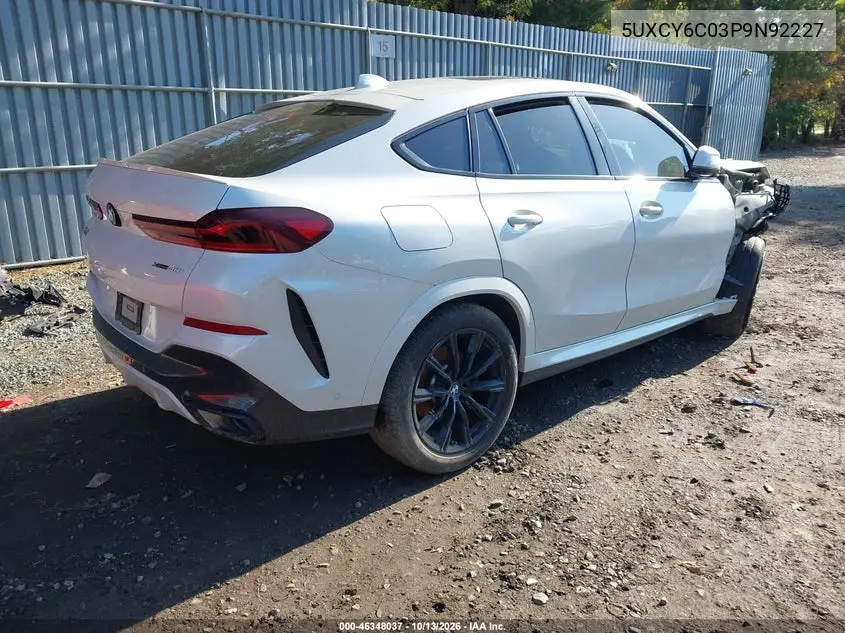 2023 BMW X6 VIN 5UXCY6C03P9N92227 — фото 4