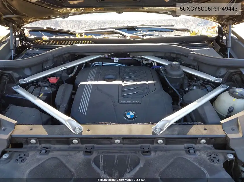 2023 BMW X6 VIN 5UXCY6C06P9P49443 — фото 10