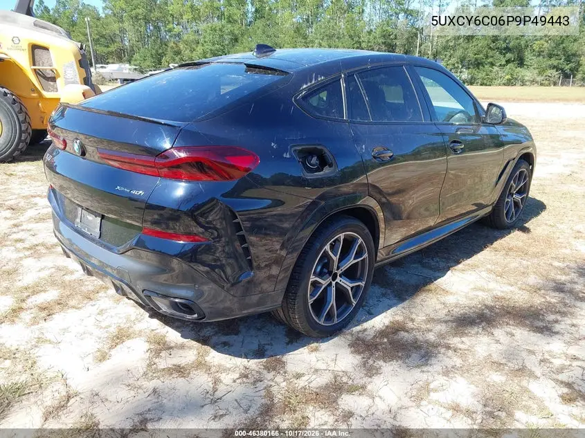 2023 BMW X6 VIN 5UXCY6C06P9P49443 — фото 4