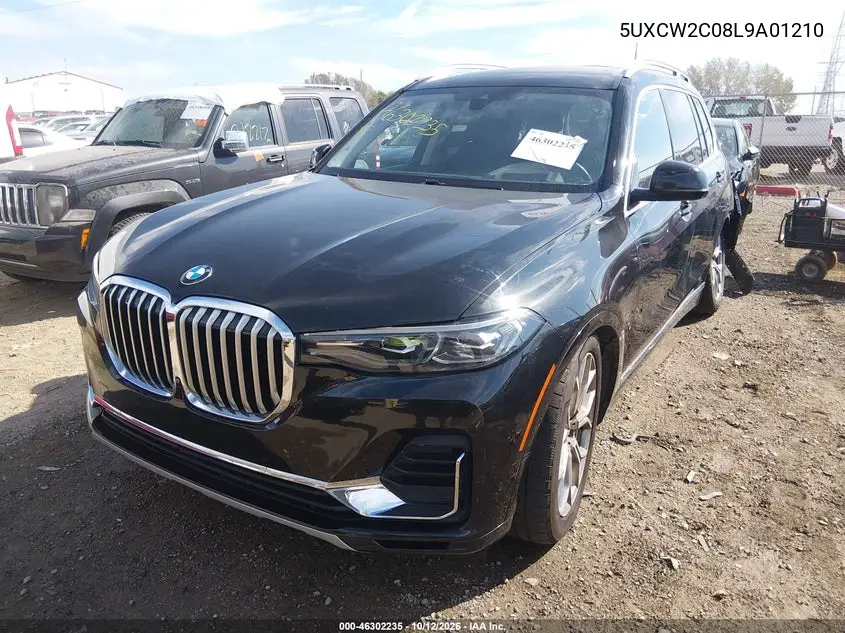 2020 BMW X7 VIN 5UXCW2C08L9A01210 — фото 2