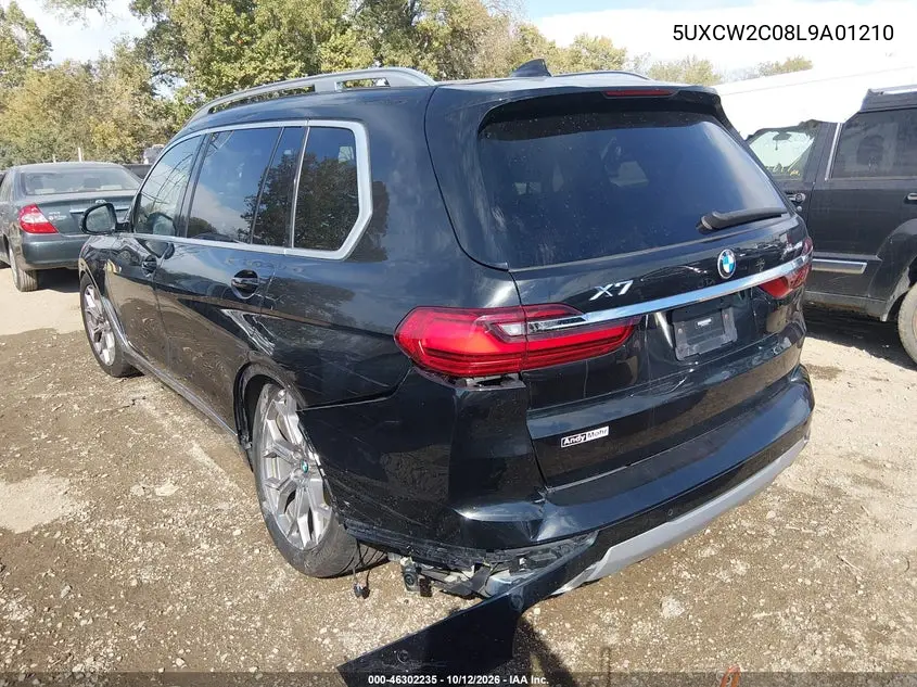 2020 BMW X7 VIN 5UXCW2C08L9A01210 — фото 3