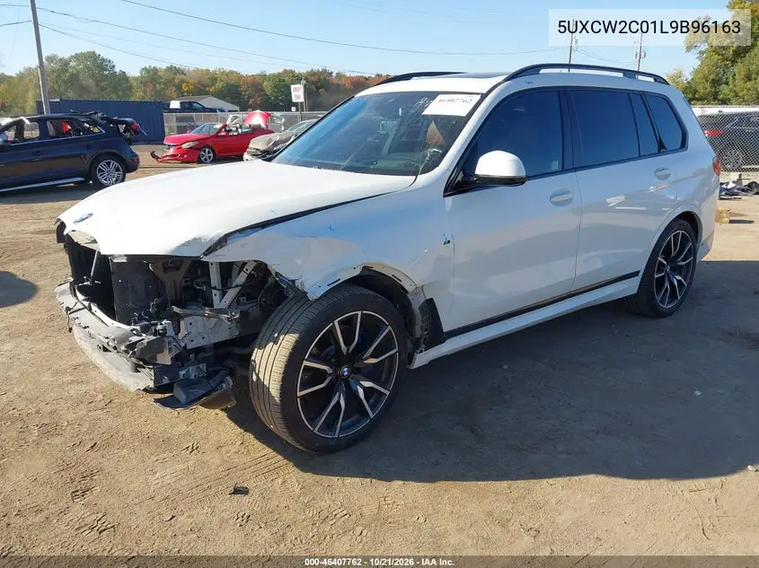 2020 BMW X7 VIN 5UXCW2C01L9B96163 — фото 2
