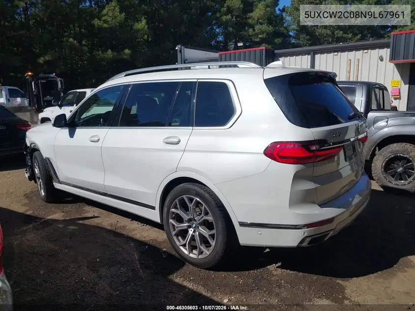 2022 BMW X7 VIN 5UXCW2C08N9L67961 — фото 3