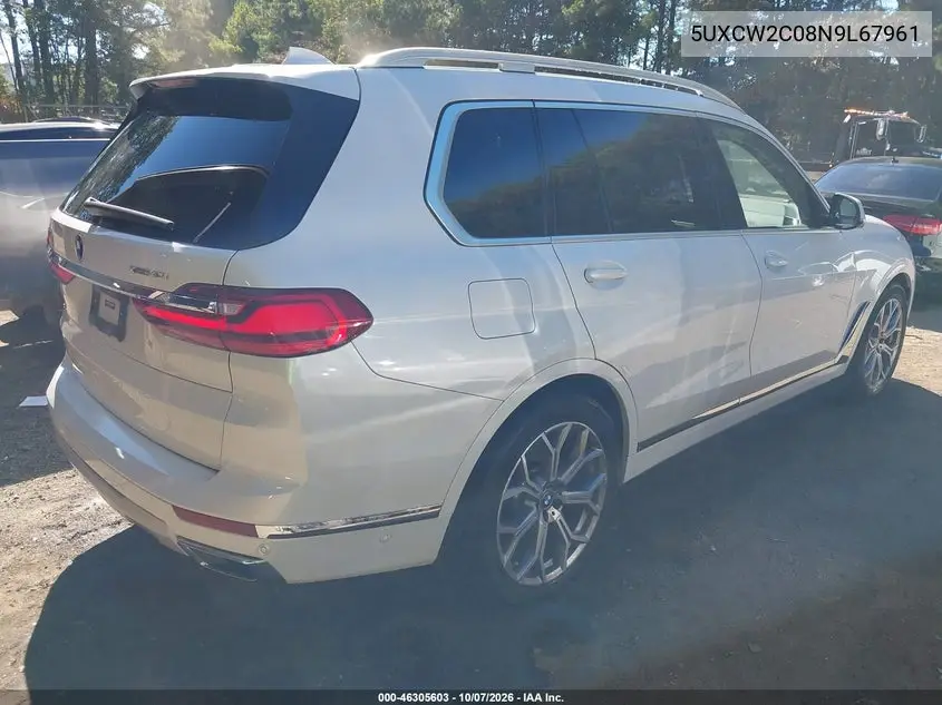 2022 BMW X7 VIN 5UXCW2C08N9L67961 — фото 4