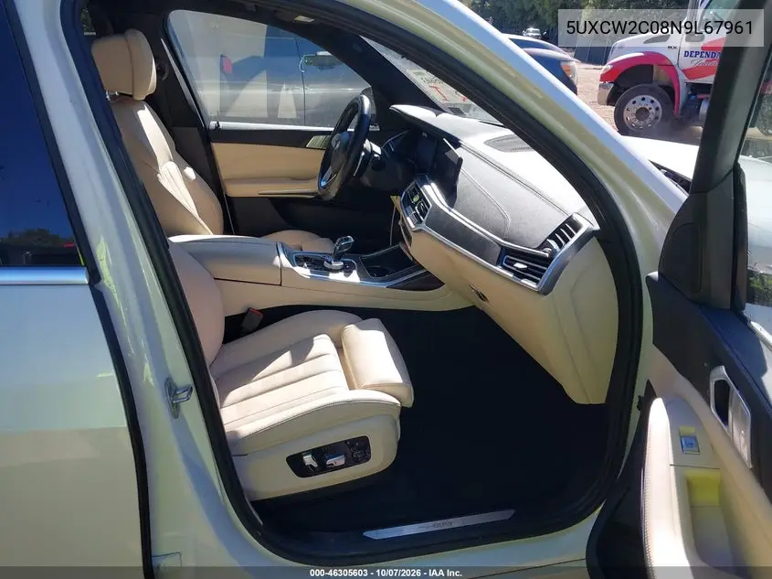 2022 BMW X7 VIN 5UXCW2C08N9L67961 — фото 5