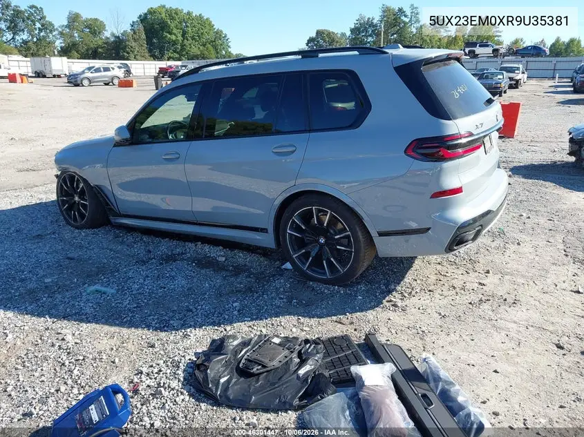 2024 BMW X7 VIN 5UX23EM0XR9U35381 — фото 3
