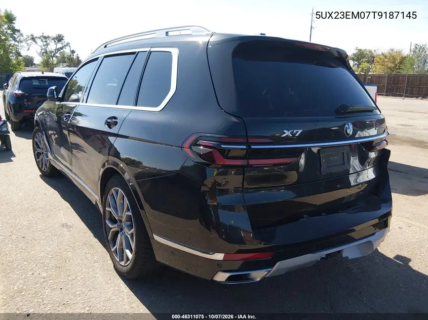 BMW X7 2026, VIN 5UX23EM07T9187145