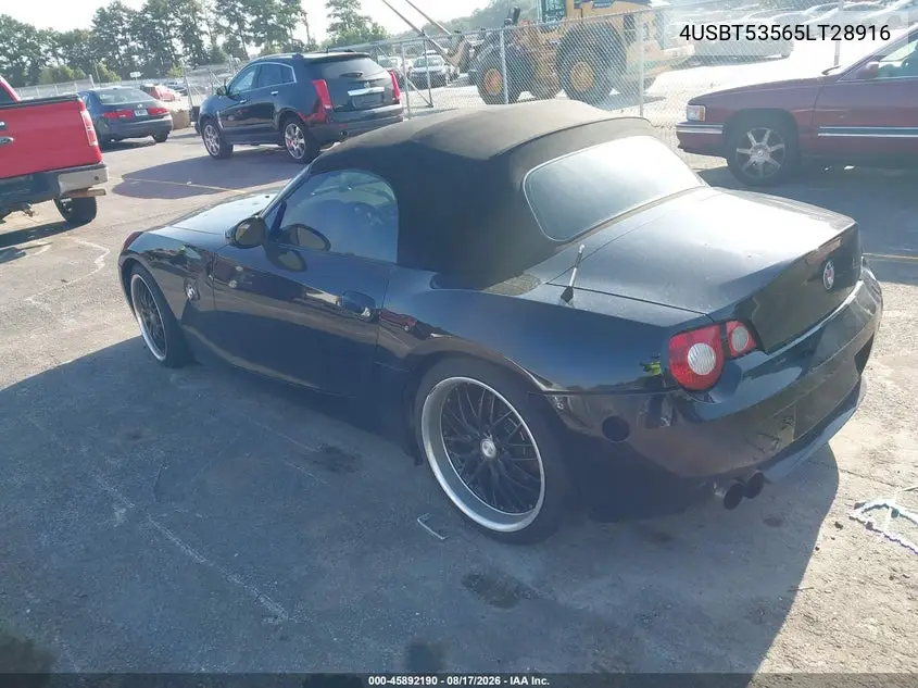 2005 BMW Z4 VIN 4USBT53565LT28916 — фото 3