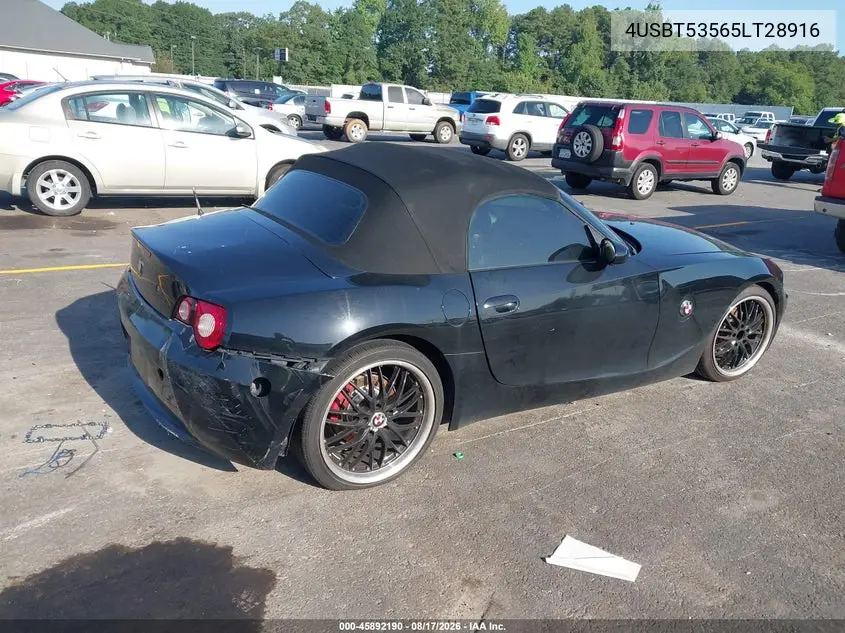 2005 BMW Z4 VIN 4USBT53565LT28916 — фото 4