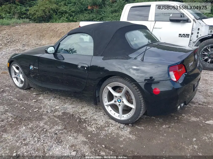 2008 BMW Z4 VIN 4USBU53558LX04975 — фото 3