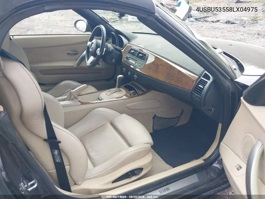 2008 BMW Z4 VIN 4USBU53558LX04975 — фото 5