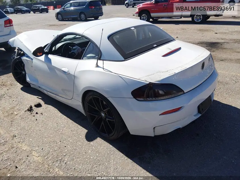 2011 BMW Z4 VIN WBALM1C57BE393691 — фото 3