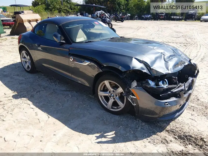 BMW Z4 2014, VIN WBALL5C51EJ105413