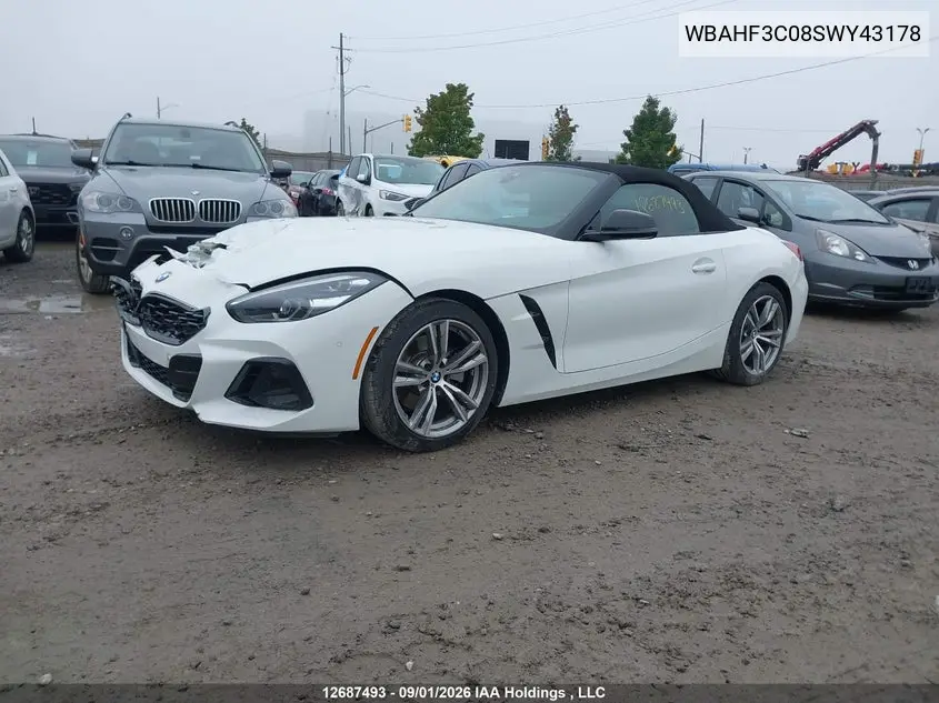 2025 BMW Z4 VIN WBAHF3C08SWY43178 — фото 2